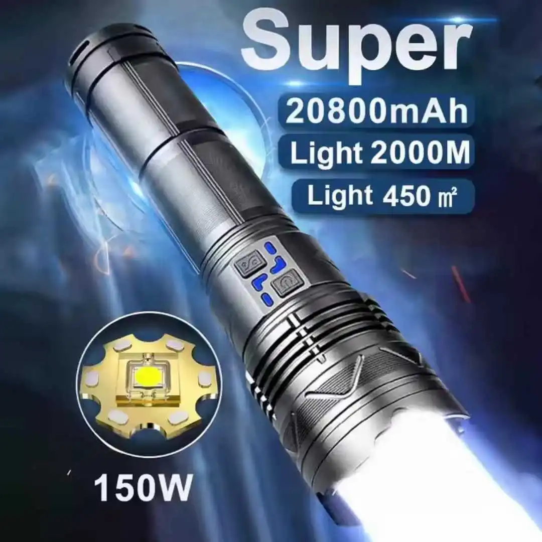 Super Bright Powerful 12000-Lumen Tactical Torch Led Flashlight